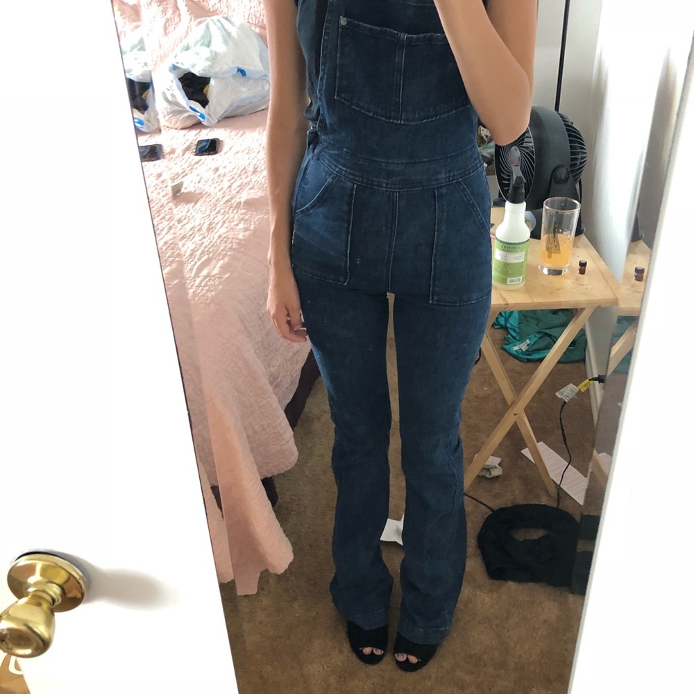 H&M Coachella overalls size 4 bell bottoms small